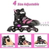 Generic VyperX Adjustable Roller Skates with Light Up Wheels Outdoor and Indoor Inline Skates for Casual and Beginner Skaters Protective Gear Included Generic VyperX Adjustable Roller Skates with Light Up Wheels Outdoor and Indoor Inline Skates for Casual and Beginner Skaters Protective Gear Included